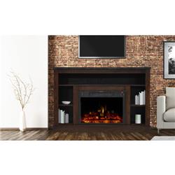 Cam5021-1mahlg3 47 In. Seville Electric Fireplace Heater With Tv Stand, Mahogany