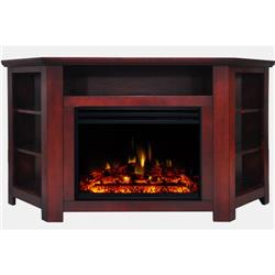 Cam5630-1chrlg3 56 In. Electric Fireplace Heater With Corner Tv Stand, Cherry