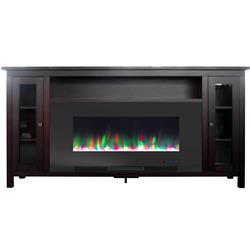 Cam6938-1mah 70 In. Electric Fireplace With Tv Stand, Mahogany