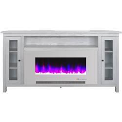 Cam6938-1ww 70 In. Electric Fireplace Tv Stand, White