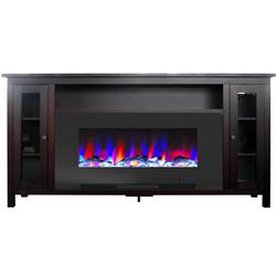 Cam6938-2mah 70 In. Electric Fireplace With Tv Stand, Mahogany
