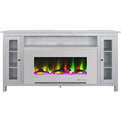 Cam6938-2ww 70 In. Electric Fireplace Tv Stand, White