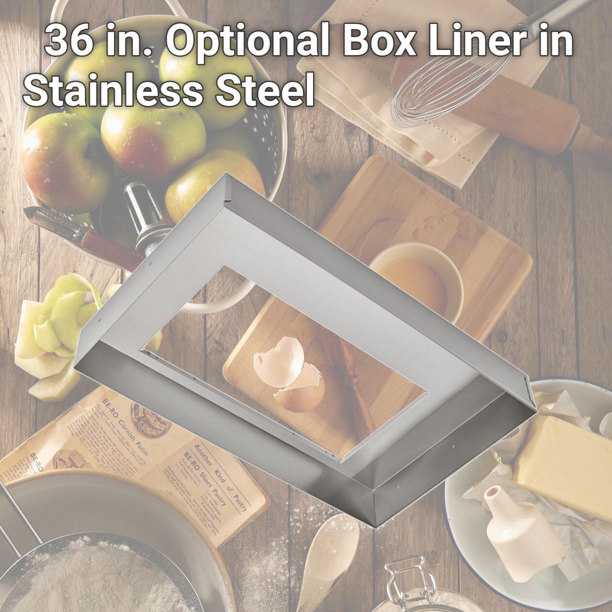 Picture of Broan LB36SS 36 in. Optional Box Liner in Stainless Steel