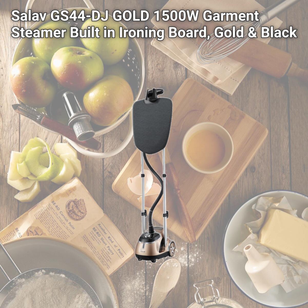 Picture of Salav GS44-DJ GOLD 1500W Garment Steamer Built in Ironing Board, Gold & Black