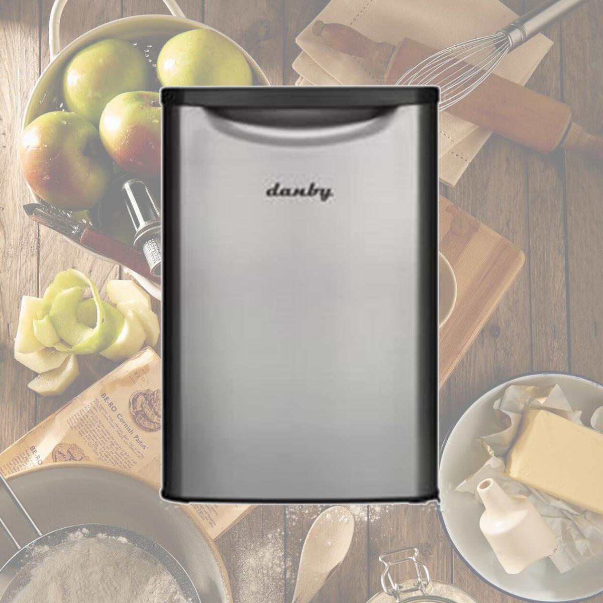 Picture of Danby DAR026A2BSLDB 2.6 cu. ft. Compact Fridge - Stainless Steel