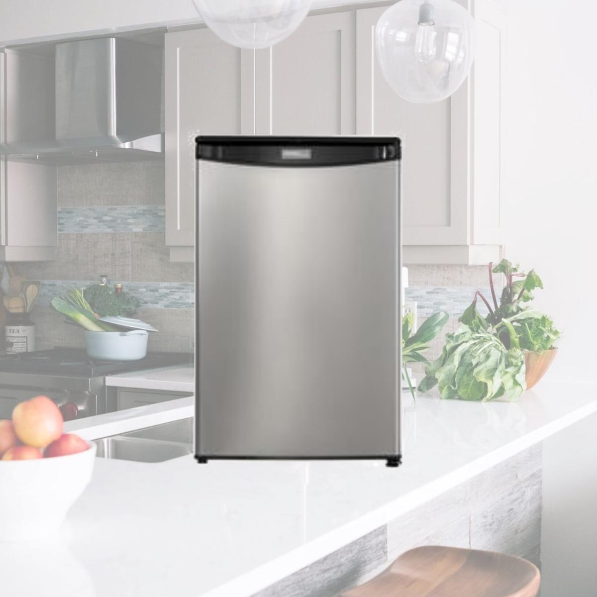 Picture of Danby DAR044A4BSLDD 4.4 cu. ft. Compact Fridge, Stainless Steel
