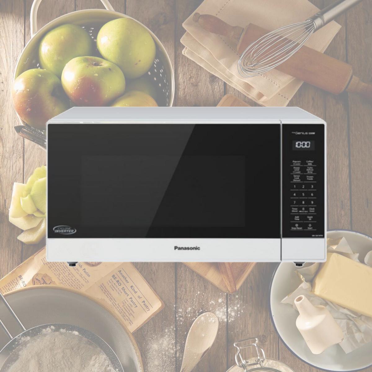 Picture of Panasonic NN-SN74PW 1.6 cu ft. 1250W White Body & Door 5 Button Panel Child Lock Microwave