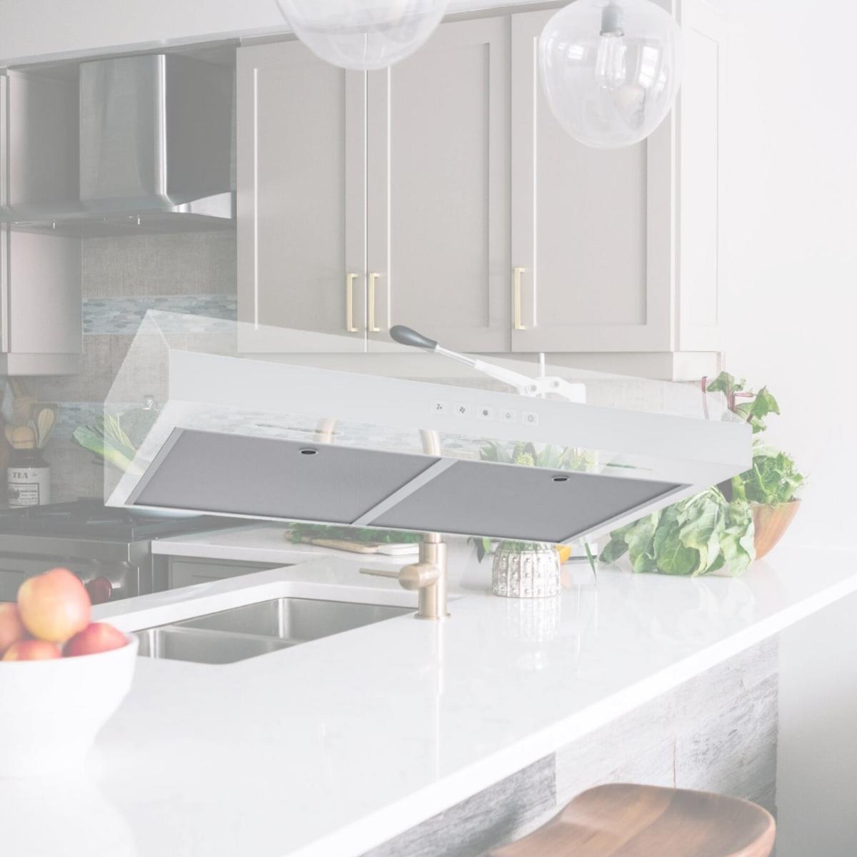 Picture of Broan GLA2303WW 30 in. Under Cabinet Range Hood - Energy Star - 350 Max Blower CFM, White