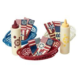 Cbs-611 Bbq Basket Set With 2 Bottles, 6 Reusable Baskets & 6 Disposable Liners