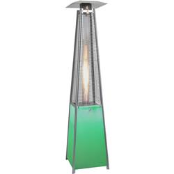 7 Ft. 42,000 Btu Square Propane Patio Heater With Stainless Steel Frame & Multi-color Led Lighted Base