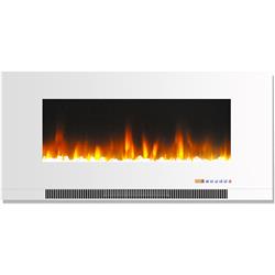 Cam42wmef-1wht 42 In. Color Changing Wall Mount Electric Fireplace, White