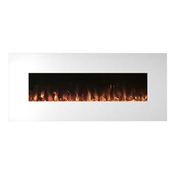 Cam60wmef-1wht 60 In. Color Changing Wall Mount Electric Fireplace, White