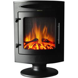 Cam20fsef-1blk 20 X 29 In. Free Standing Fireplace, Black