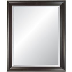 10413 Symphony Black Wall Mirror With Bevel, 21 X 27 In.