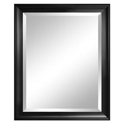 40413 Symphony Black Wall Mirror With Bevel - 28 X 34 In.