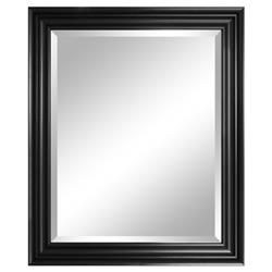 4402b Carriage House Black Wall Mirror With Bevel - 31 X 37 In.