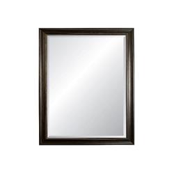 27 X 39 In. Savannah Beveled Framed Wall Mirror, Brushed White