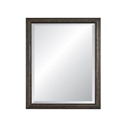 27 X 39 In. Savannah Beveled Framed Wall Mirror, Brushed Black
