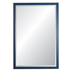 17702 27 X 33 In. Nantucket Family Beveled Wall Mirror, Blue