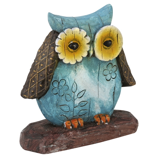 Alpine Corp Kgd130abb Cement Owl Statues - Assortment Pack Of 9