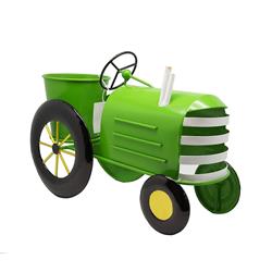 Alpine Corp Lyt272gn Metal Lime Tractor Planter, Green