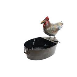 Alpine Corp Ncy296 Metal Rooster Fountain