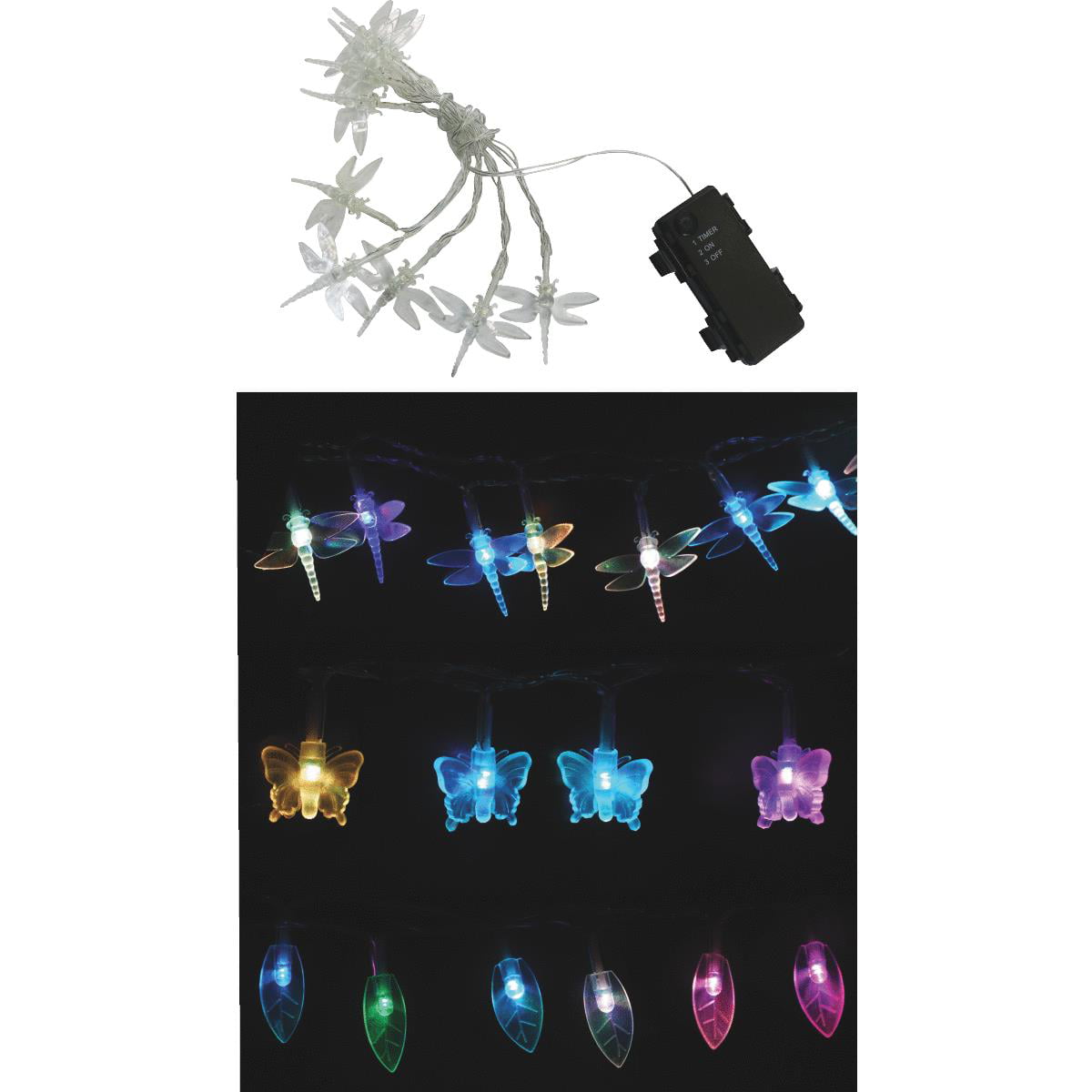 Alpine Corp Wdd106mc-10 Insect Color Changing Led Light String - Pack Of 24
