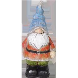 Alpine Corp Qwr804 Gnome Statuary With Blue Hat