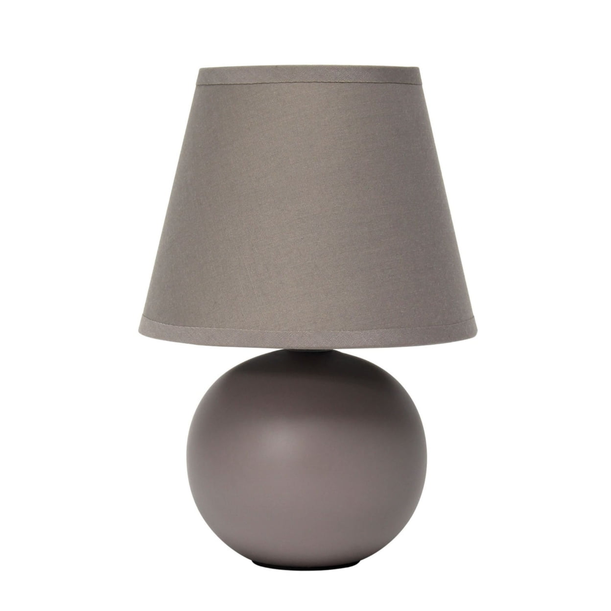 Lt2008-gry Mini Ceramic Globe Table Lamp, Gray