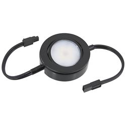 Americanlighting Mvp-1-bk Dimmable Led Puck Light With 6 In. Lead Wire, 6 In. Tail Wire & Mounting Screws, 120 V Ac, 4 Watt - Black