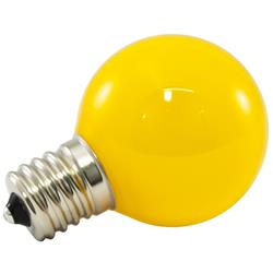 Dimmable Led Globe Light Bulbs, Intermediate Base - 120 V, 1 Watt - Yellow