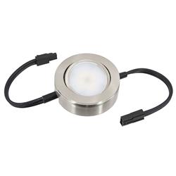 Americanlighting Mvp-1-nk-b Dimmable Led Puck Light With 6 In. Lead Wire, 4 Watt - 120 V Ac, Nickel