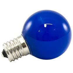 Americanlighting Pg40f-e17-bl Dimmable Led Globe Light Bulbs - 1 Watt, 120 V - Frosted Glass - Blue