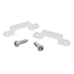Trulux Clear Silicon Mounting Clips Compatible With All Tape, Pack Of 15