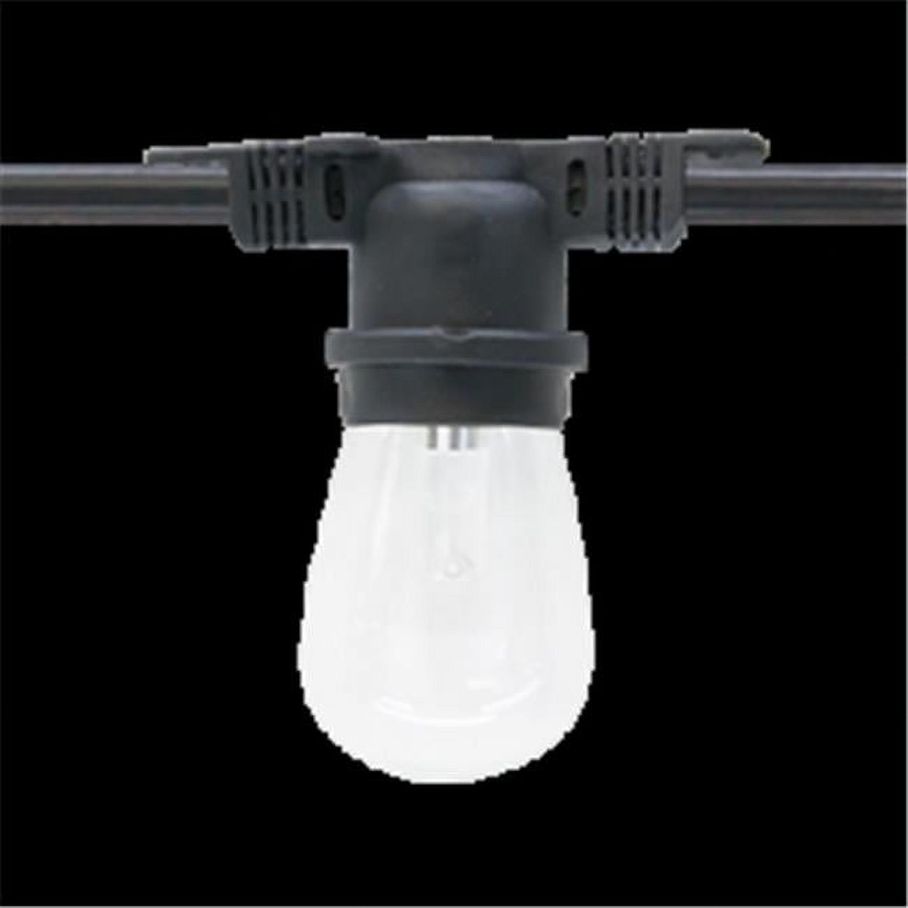 Ls-m-24-bk 330 Ft. Commercial Grade Light String Bulk Reel With 2 In. Socket Spacing, Black