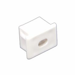 End Cap With Wire Feed Hole - White