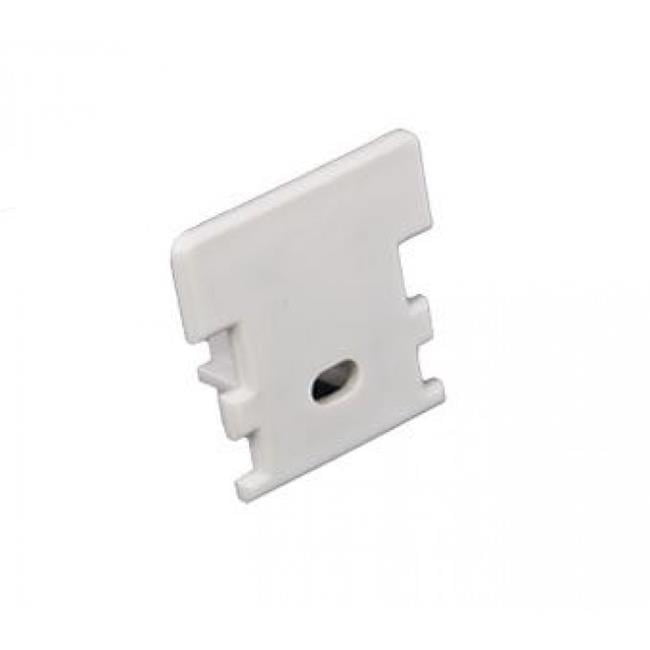 Pe-paver-feed Paver End Cap With Power Feed Hole, White