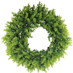 Admired By Nature Gfw8053-natural 21 In. Eucalyptus Wreath Spring Wall Door Decoration, Green