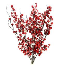 Admired By Nature Abn4b002-rdsnow Winter Frost Berry Bush