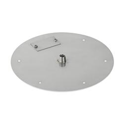 12 In. Round Stainless Steel Flat Fire Pit Pan