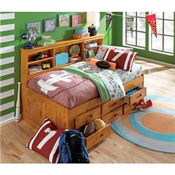 2122-k6 Solid Pine Twin Daybed With Six Drawers, Honey
