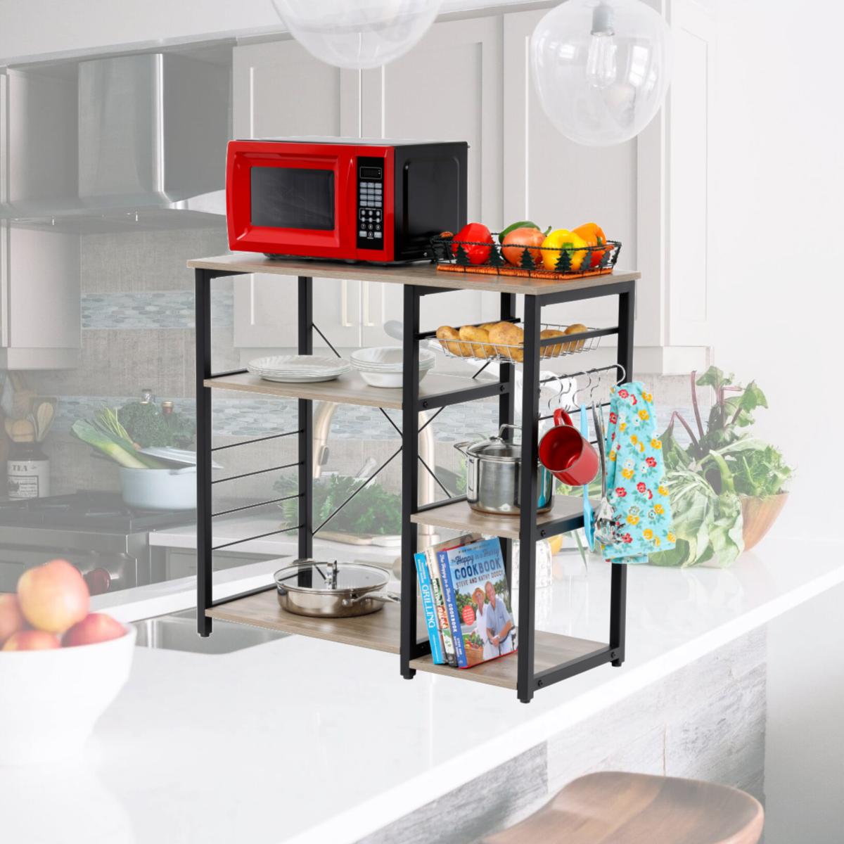 Picture of American Furniture Classics 42247 33 x 35.5 x 15.75 in. OS Home & Office Furniture Kitchen Island with Slide Out Vegetable Basket, Sewn Oak