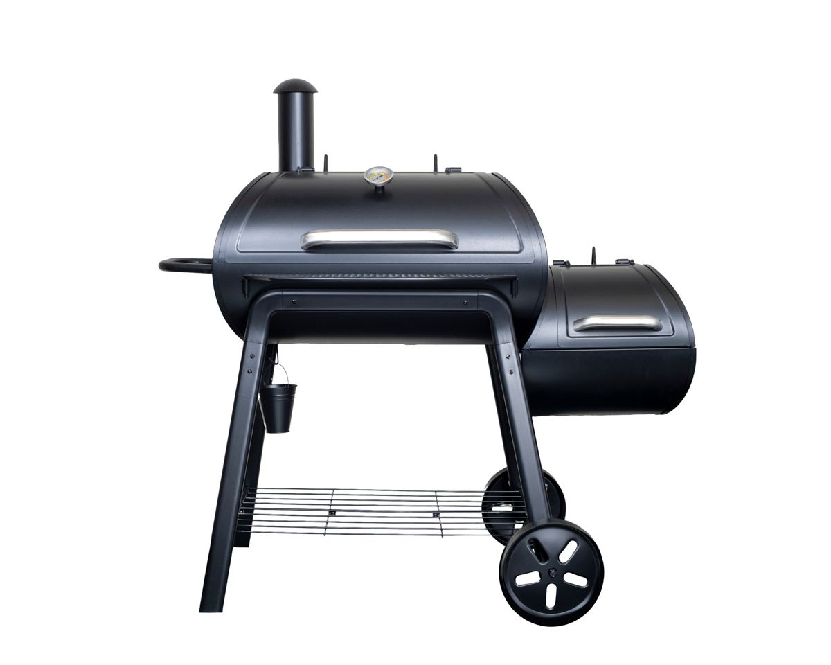 Picture of Outdoor Leisure Products OLP8530CS Heavy Duty Offset Charcoal Smoker Grill