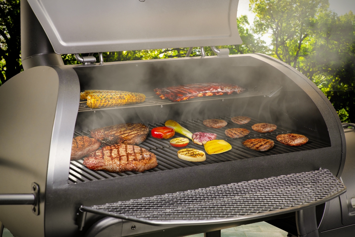 Picture of Outdoor Leisure Products OLP8530CS Heavy Duty Offset Charcoal Smoker Grill