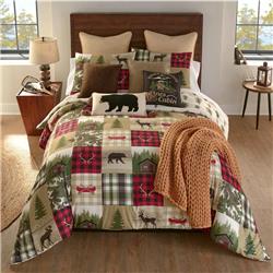Y20776 Cedar Lodge Queen Size Comforter Set, Multi Color - 3 Piece