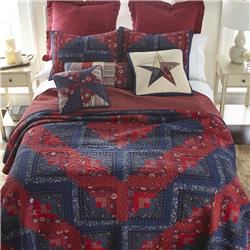 Z56306 90 X 90 In. Plymouth 3 Piece Cotton Quilt Set, Multi Color - Queen Size
