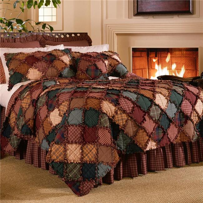 Z21704 68 X 90 In. Campfire 2 Piece Cotton Quilt Set, Multi Color - Twin Size