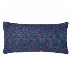 56367 11 X 22 In. Gatlinburg Star Rectangle Decorative Pillow - Ivory, Blue & Red