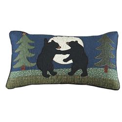 60367 11 X 22 In. Bear Dance Rectangle Decorative Pillow, Multi Color