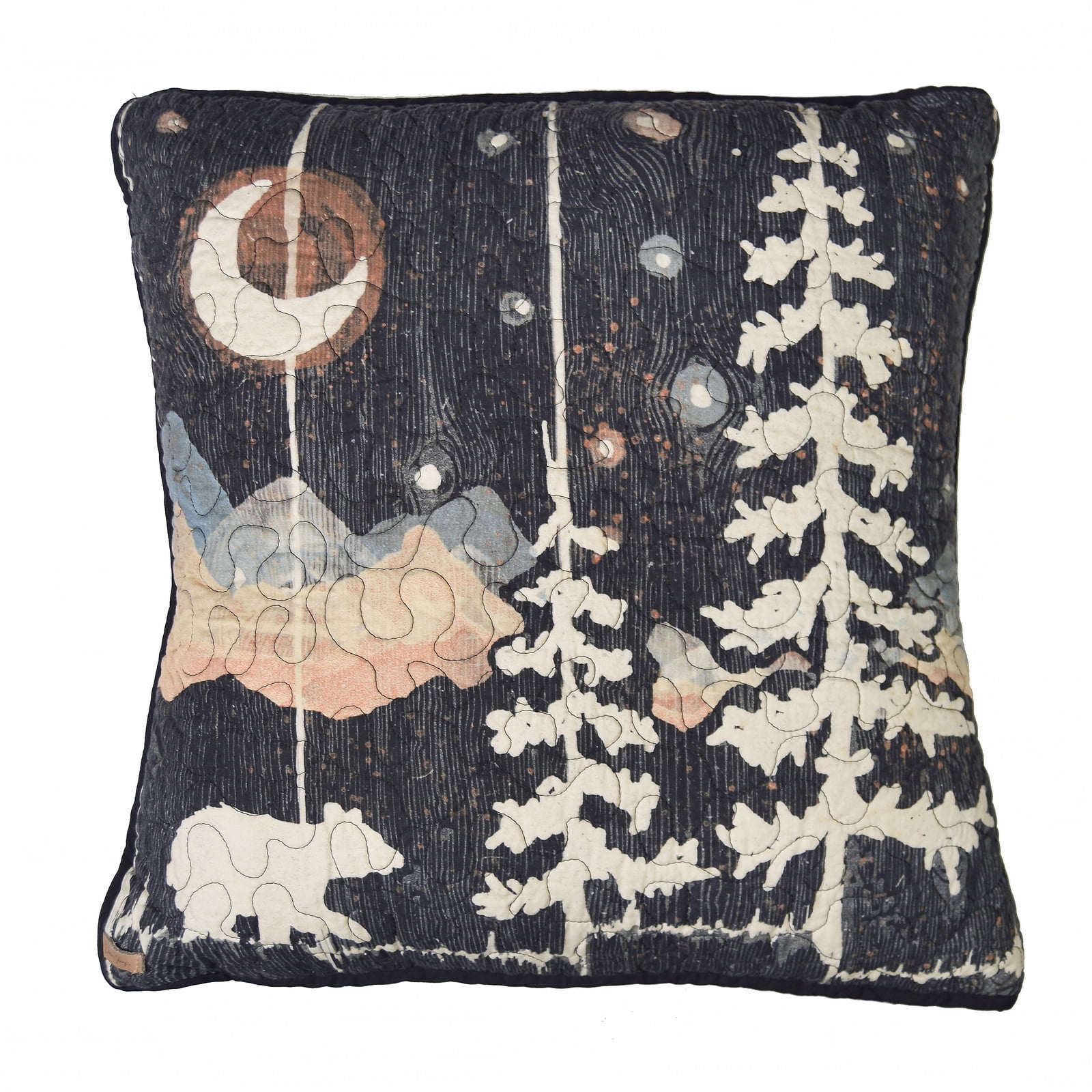 61101 18 X 18 In. Moonlit Bear Decorative Pillow, Multi Color